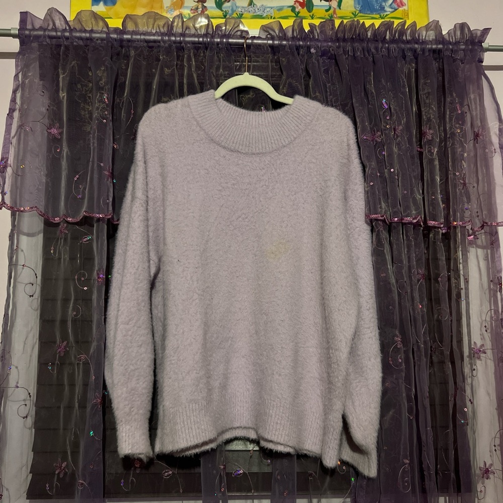 lilac sweater